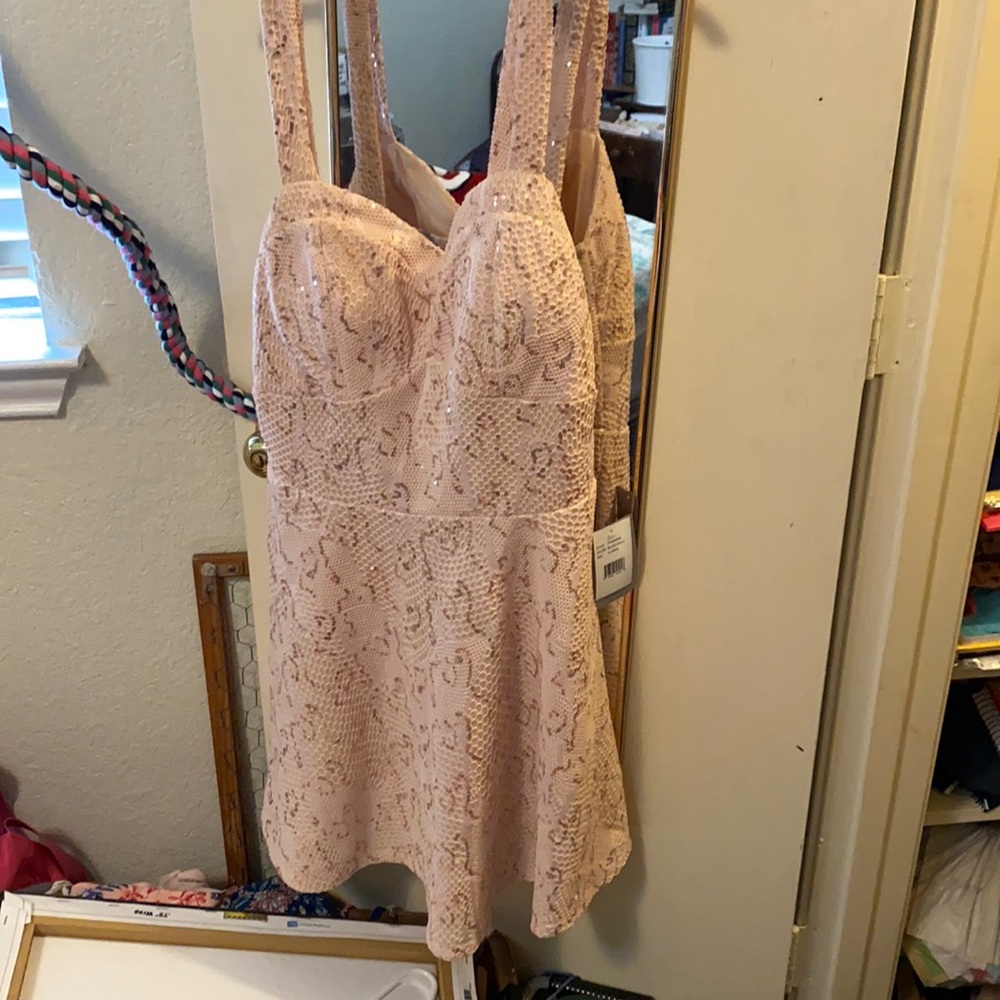 Blush gold Nordstrom dress. LAST CHANCE.